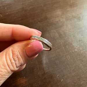 Pandora Signature I-D Pavè Ring Size 6.5